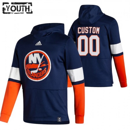 Kinder Eishockey New York Islanders Custom 2020-21 Reverse Retro Pullover Hooded Sweatshirt